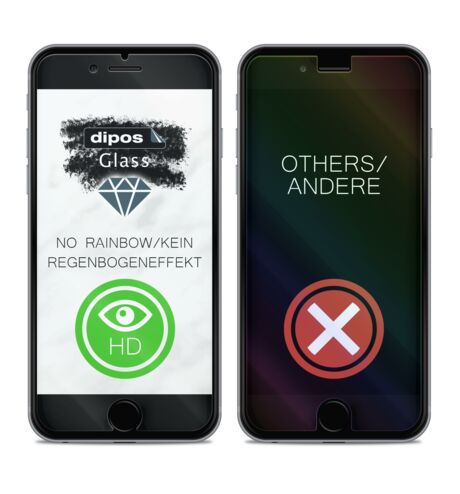 No rainbow effect No rainbow effect