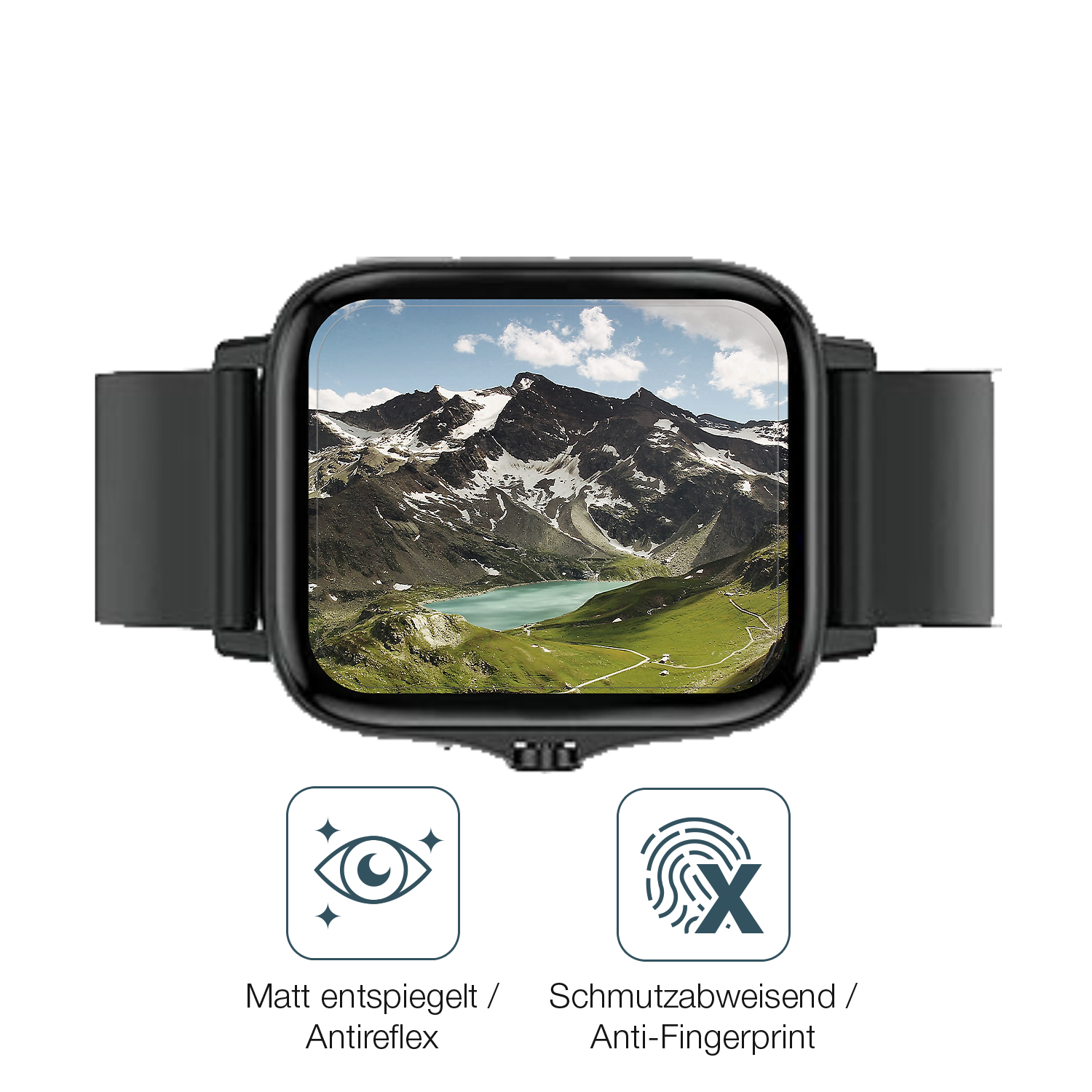 Dipos Vetro Orologio Opacizzato 2x Pellicola Protettiva Per Withings