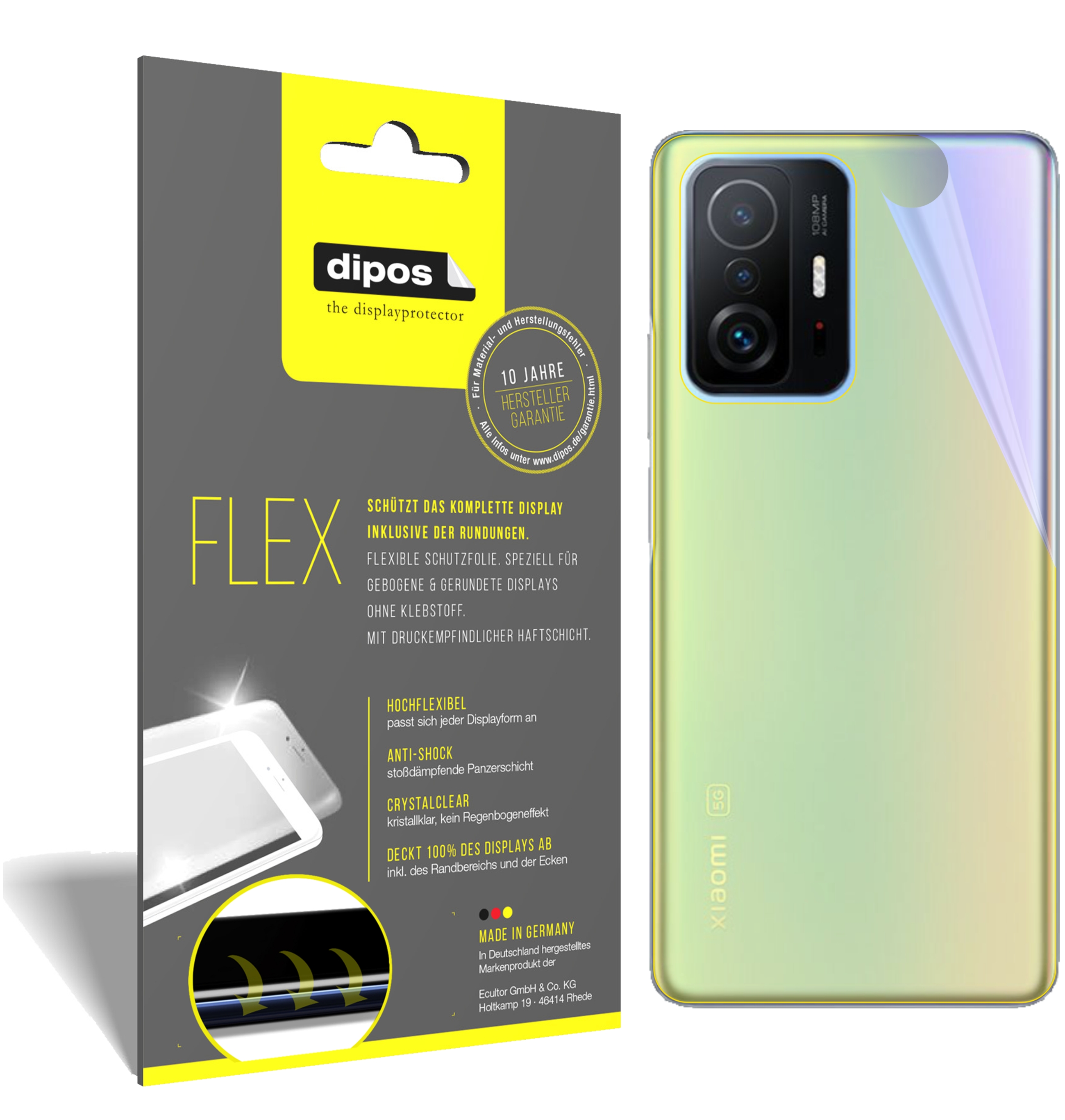 atFoliX 3x Pellicola Protettiva per Xiaomi Poco M6 Pro chiaro