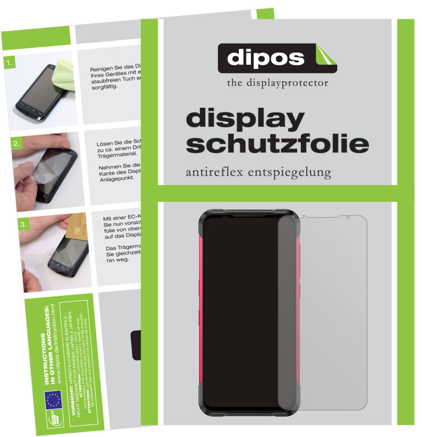 Dipos 2 Pellicole Protettive Antiriflesso Per Doogee X5 Pro – Opache, Anti Graffio – Made In Germany - 2