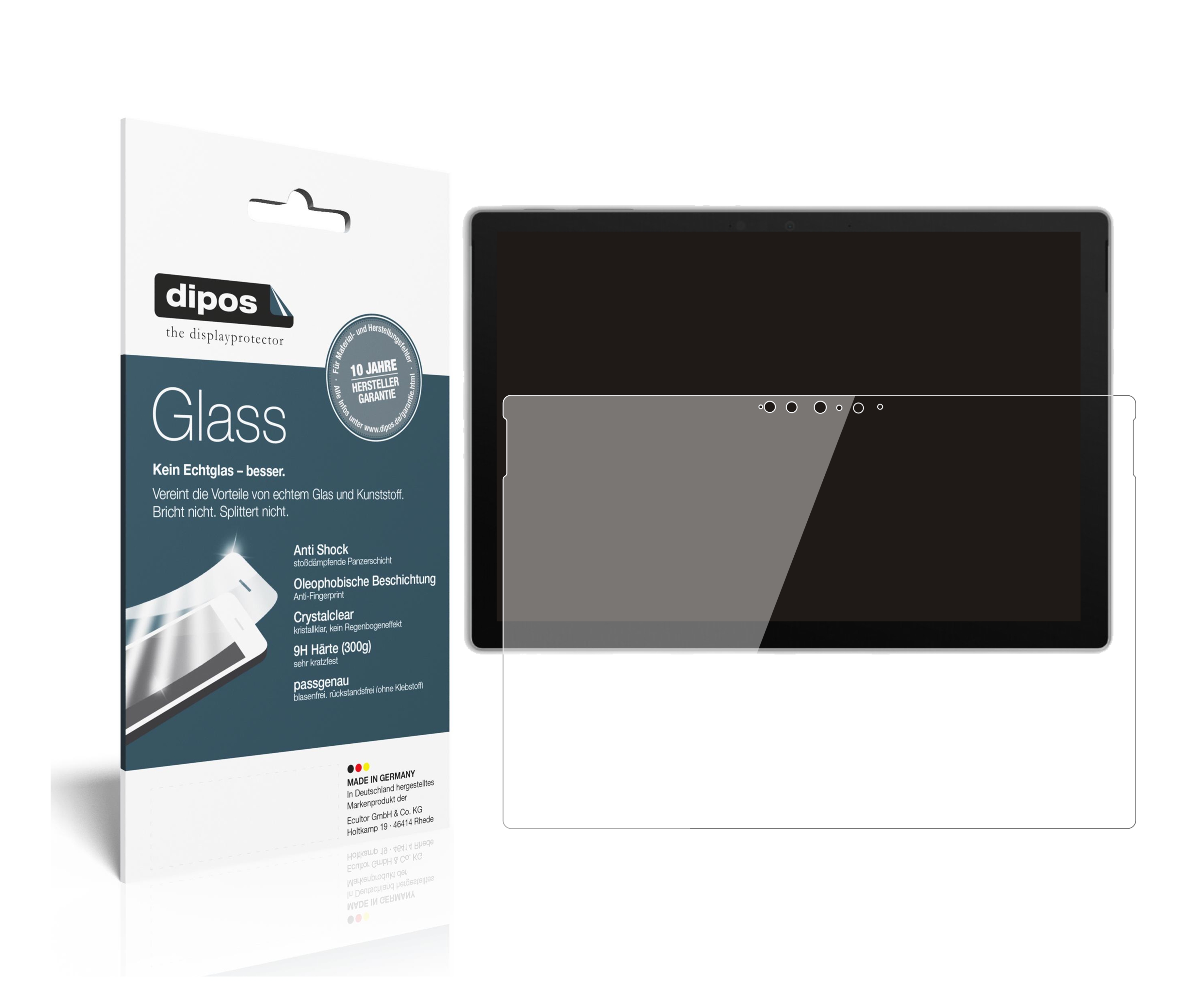 Schutzfolie für Microsoft Surface Pro 7 Plus Folie Anti-Shock 9H Displayschutz
