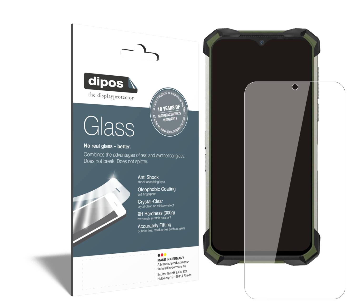 Dipos Pellicola Protettiva Flessibile 9H Per Google Pixel 4 – Antiurto, Anti-impronta, Made In Germany (2 Pezzi)
