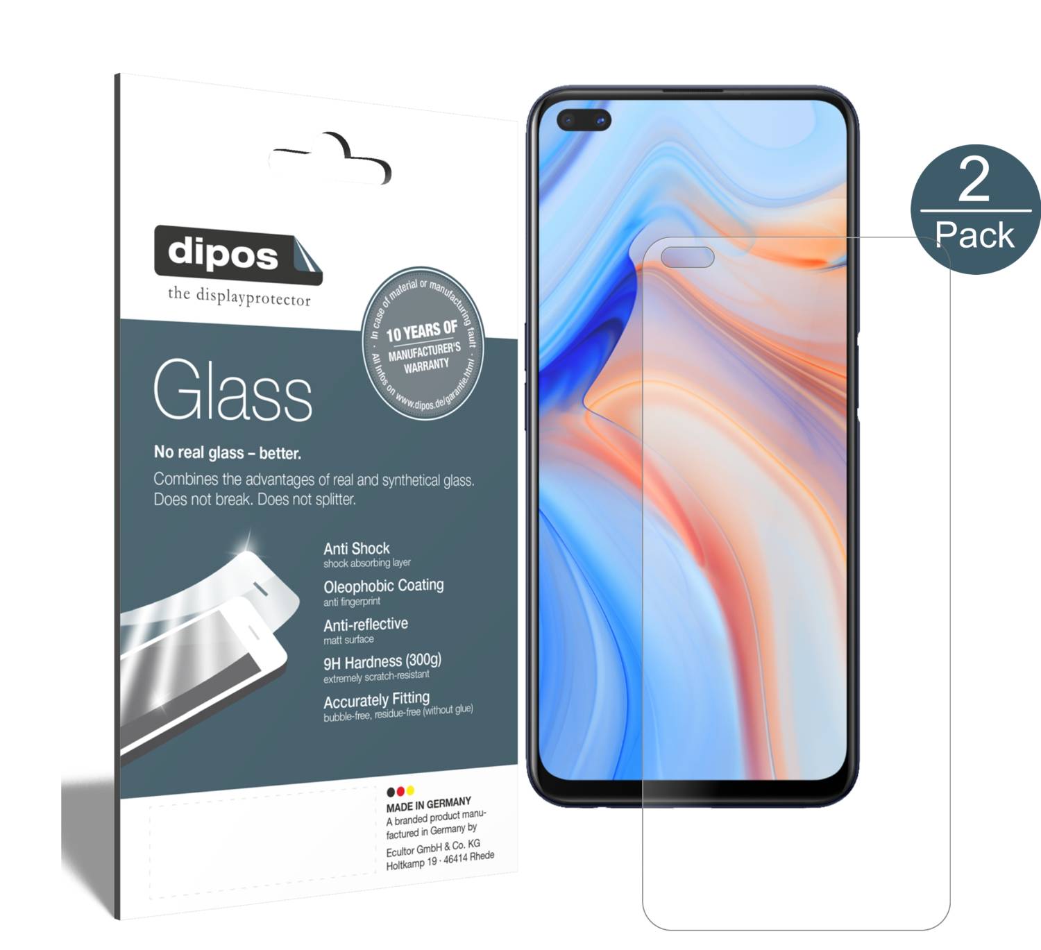 2x Pellicola per Oppo Realme 1 Protettiva Protezione Schermo