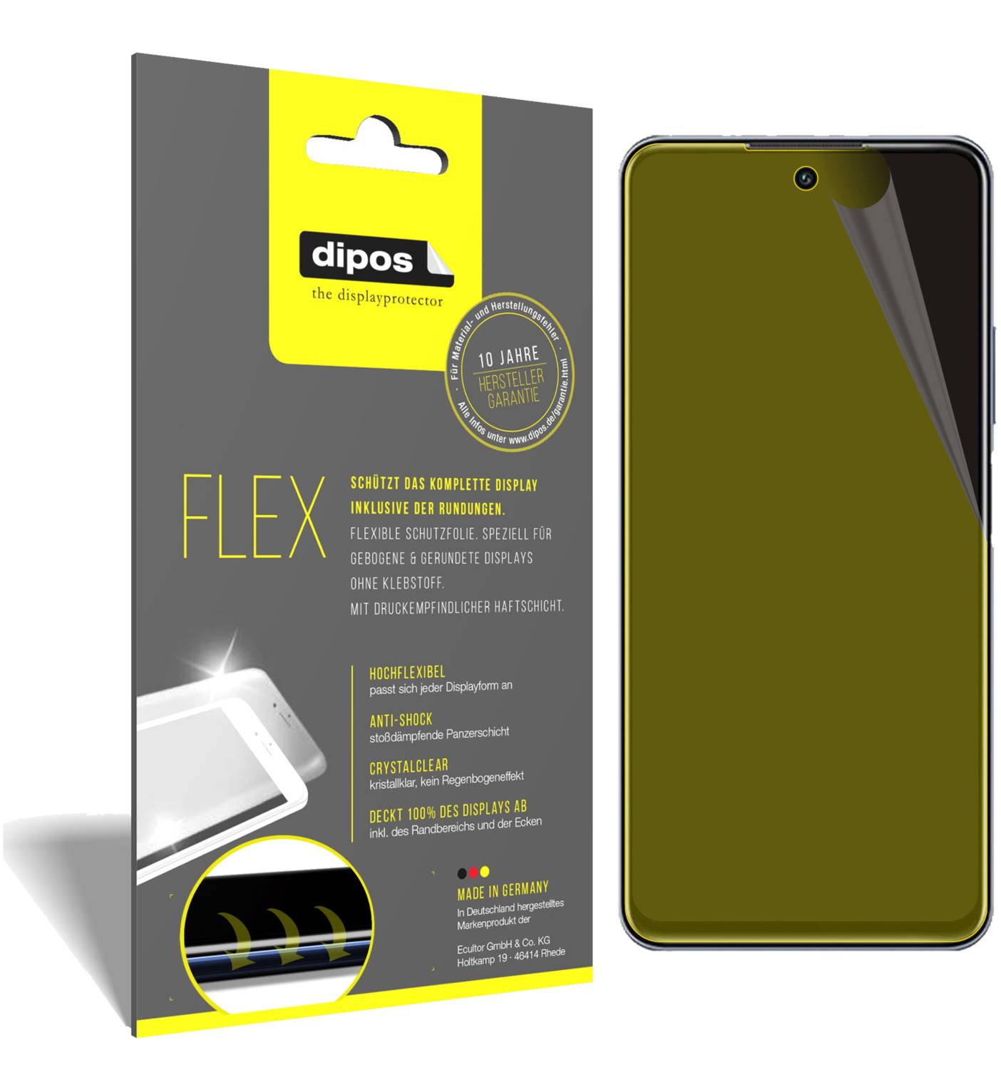 5x Pellicola Protettiva per Honor X8 5G Protezione Schermo Antiriflesso dipos