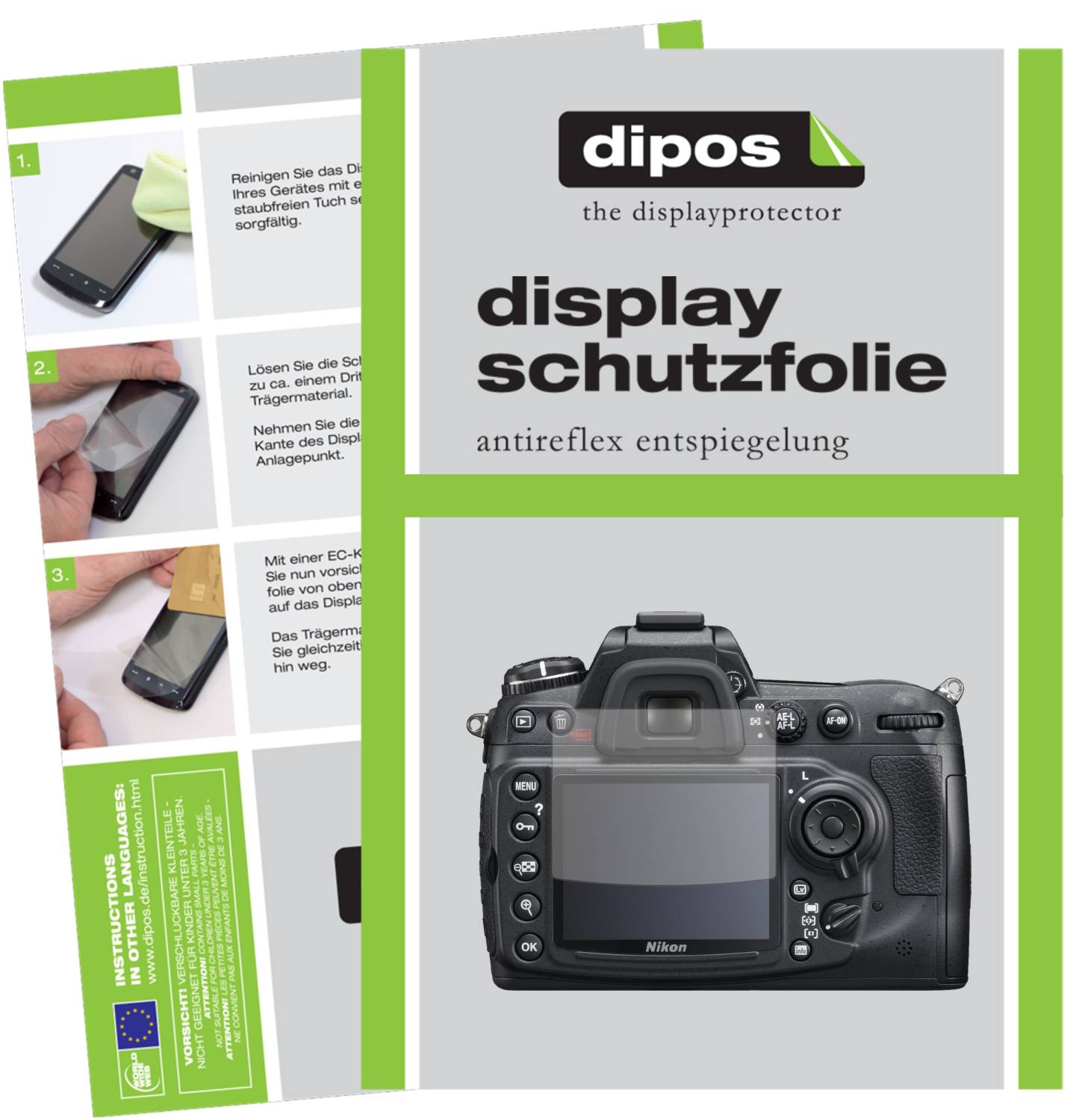 Pellicola Protettiva per Canon Eos 1DS Mark III Protezione Schermo Antiriflesso