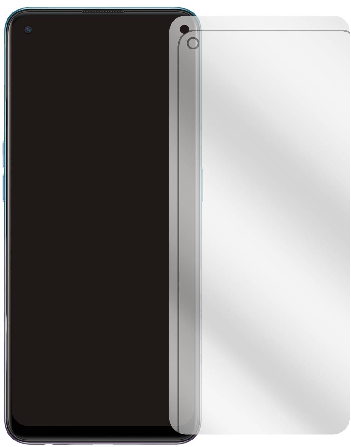 Dipos Matte Schutzfolie Für Oppo A54 5G – 2x Antireflex, Kratzfest, Blasenfrei, Bewusst Kleiner